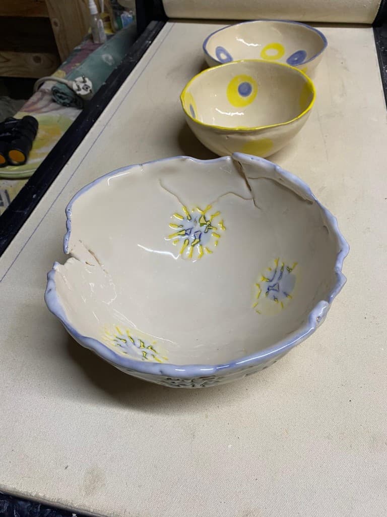 Sun-painted bowls