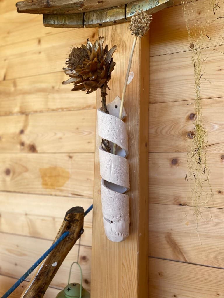 Decorative wall-mounted vase